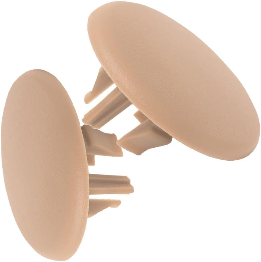 Armrest Cap Cover for Select GM Vehicles - Replaces 15279690 Left or Right Rear Bucket Seat Handle Trim Bolt - Beige Tan Cashmere