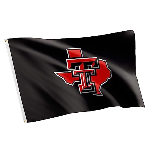 Desert Cactus Texas Tech University TTU Flag - 3 x 5 Feet Raiders Banner Indoor/Outdoor Durable Fabric 100% Polyester Design (Style Y)