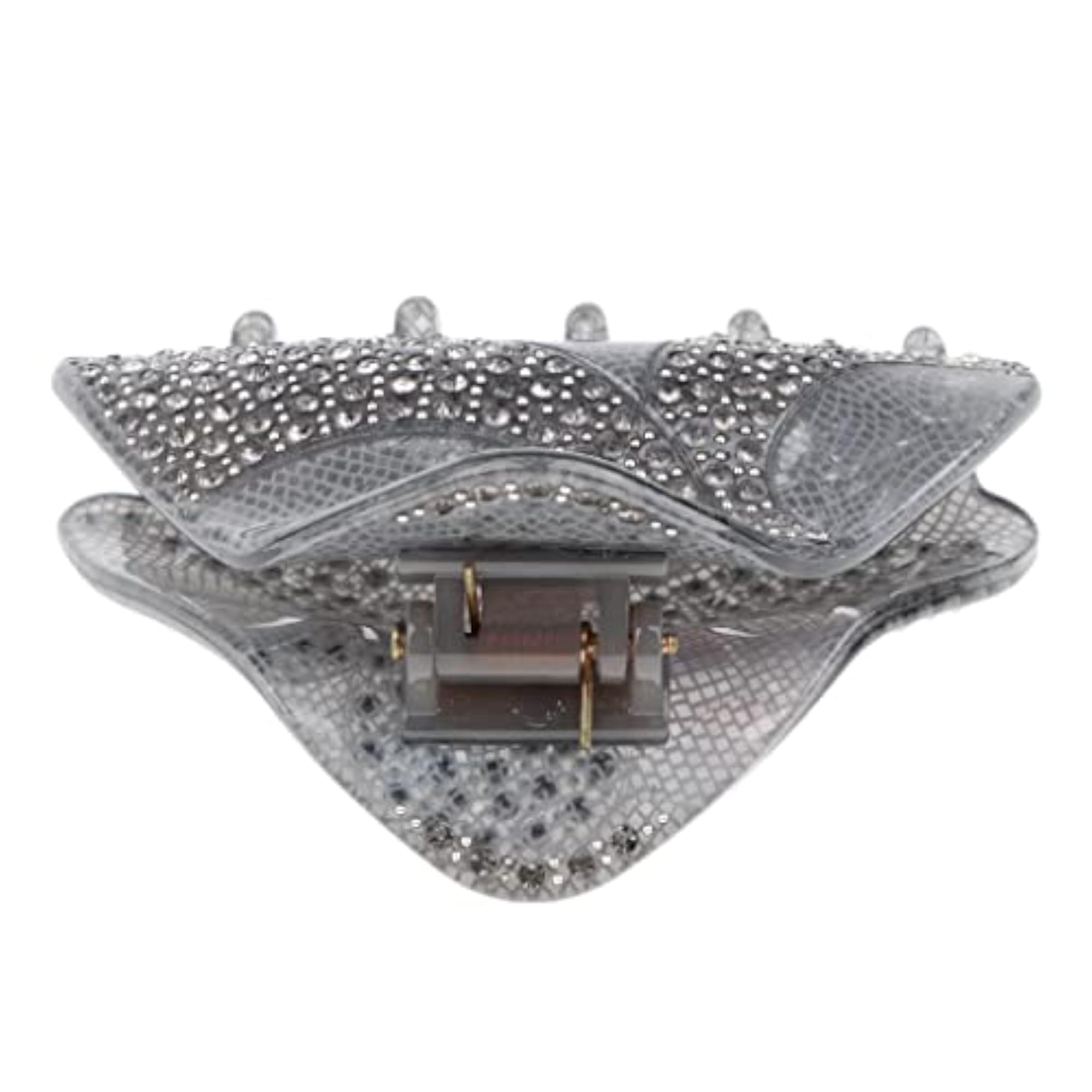 Women's Gray Butterfly Hair Claw Clip, Stylish Accessory
