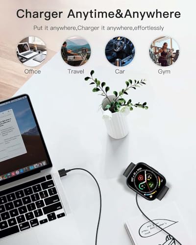 Chargeur montre Cillso T80 avec câble de charge magnétique USB de 1 mètre