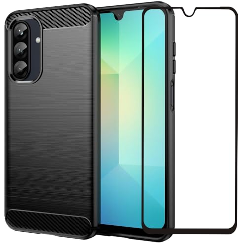 Coque Samsung Galaxy A26 5G noire en TPU souple antichoc avec protège-écran