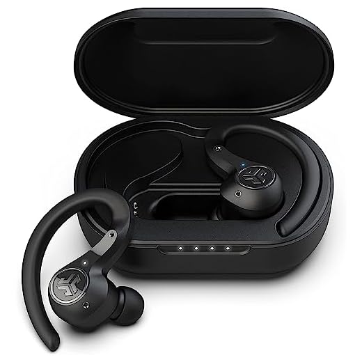 JLab Epic Air Sport ANC True Wireless Bluetooth 5 Earbuds | Headphones for Working Out | IP66 Sweatproof | 15-Hour Battery Life, 55-Hour Charging Case | Music Controls | 3 EQ Sound Settings