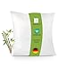 Produktbild Greenhome Lifestyle Kopfkissen 80x80 cm I Bambus Kissen mit Oeko-TEX Bezug aus Bambus & Baumwolle I weich gefüllt, waschbar, hautfreundlich & allergikergeeignet I nachhaltig & plastikfrei