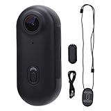 KIMISS 4K-Action-Kamera, Ultra HD 1080P-Video, Magnetische Lanyard-Federklemme, Einfache Montage, WiFi-Sportkamera, mit um 360 Grad Drehbarer Klemme für Radfahren, Motorrad,