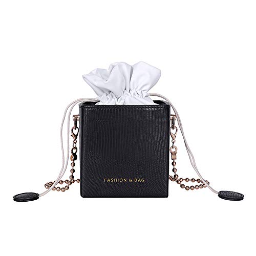levliong Drawstring Bucket Women Purses Bags Small Ladies Handbags Box Shape Crossbody Bags For Women