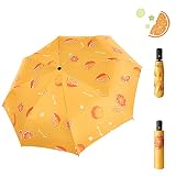 CatXQ Fruits Series Automatic Folding Umbrellas,[Rain & Sun,Windproof,Compact,Lightweight] Portable