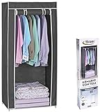  HERSIG Armario de Tela ropero Estante Lona Ropa guardarropa Closet 148x70x46cm /59453