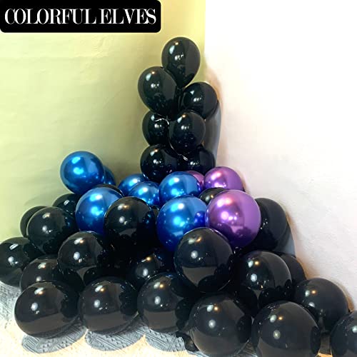 Image of 100pcs Small Metallic Blue Balloons 5 inch Chrome Mini Shiny Helium Balloon for Party Decorations