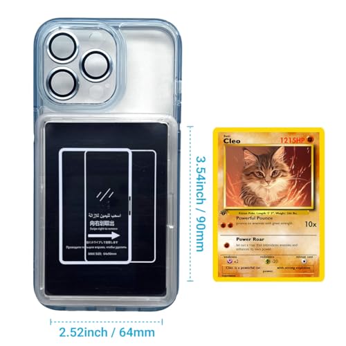 Funda iPhone compatible con TCG tarjetas intercambio Magic azul 3