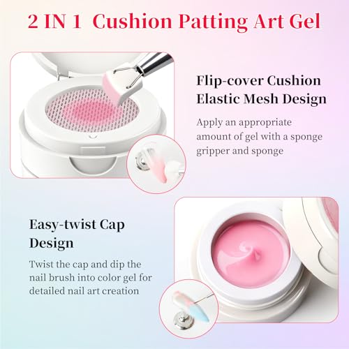 Kit de Esmalte en Gel Ombre TADOPRO 10 Colores y 100 Esponjas miniatura 2