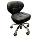 Nail Stool Bar Spa Salon Pedicure Chair Adjustable 13.5' to 15.5' Black / Cappuccino / Creme (Black)