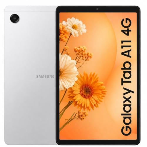 Image of Samsung Galaxy Tab A11 4G LTE (2026) 64GB, 4GB RAM, 8.7 inch 90Hz Android Tablet, Wi-Fi + LTE, International Model, Unlocked for T-Mobile & GSM, 20W Charger Bundle (Silver)