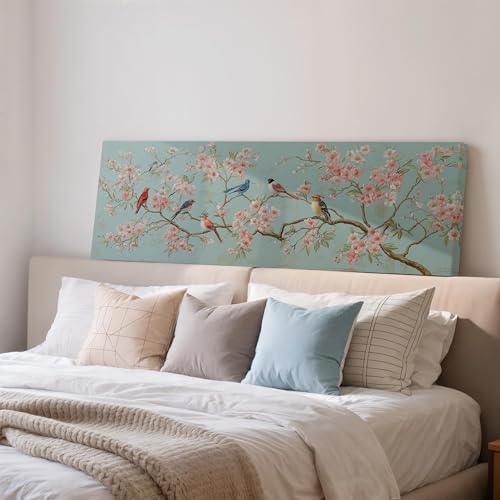 Oiseaux Chinoiserie tableau pour habiller un grand mur vide