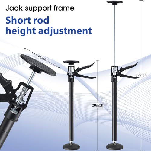 2Pack Adjustable Cabinet Support System, Jacks for Drywalls Extends 20-32 Inch Supreme Steel, Supports up to 100 lbs