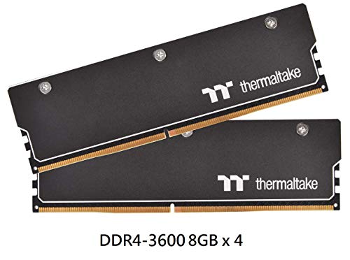 Image of Thermaltake WaterRAM Alexa /Razer Chroma /5V Motherboard Syncable RGB Liquid Cooling Memory DDR4 3600MHz 32GB (8GB X 4) CL-W262-CA00SW-A