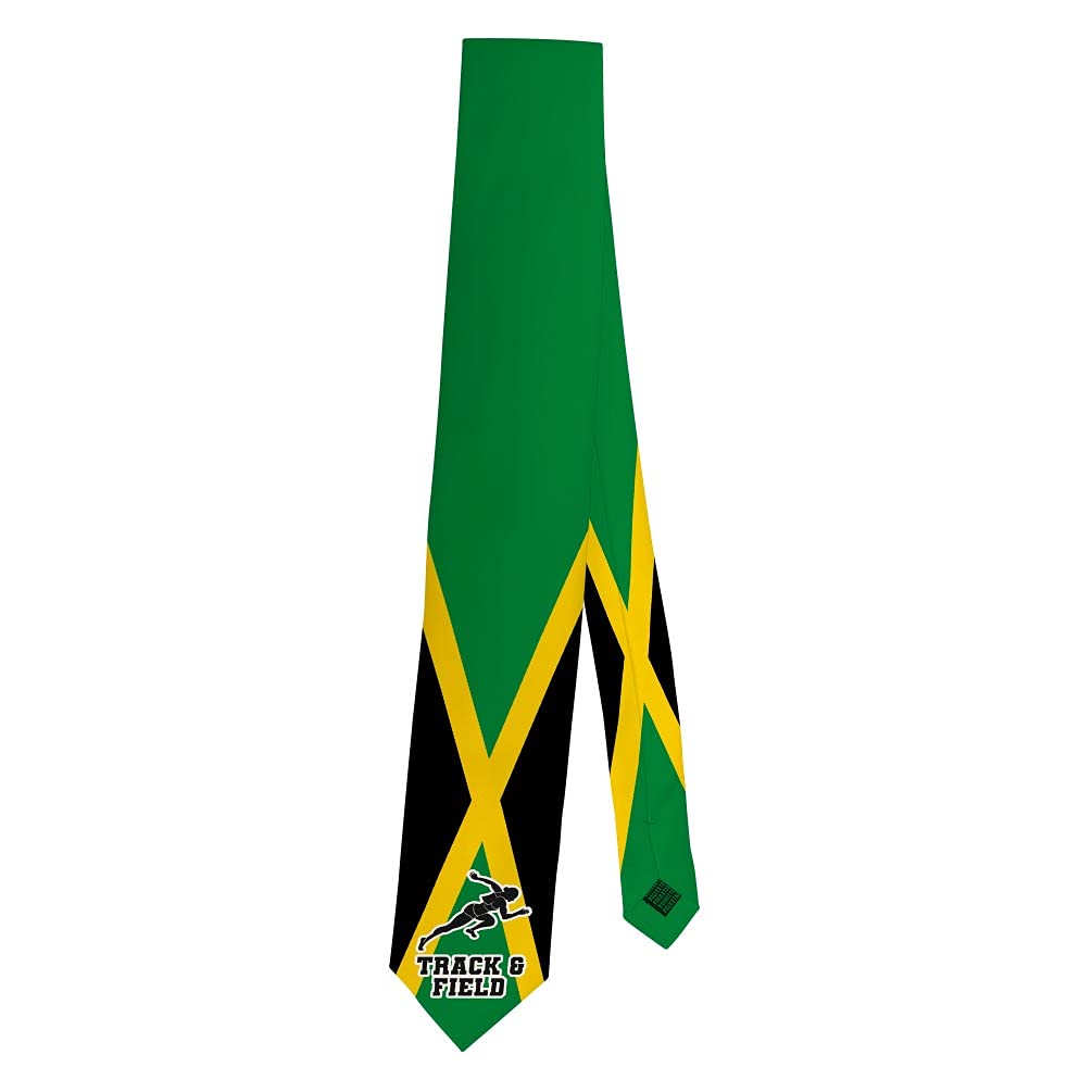 Jamaican Pride Summer Games Gifts Jamaica Sports Track and Field Necktie