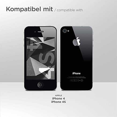 Kit de protection iPhone 4s moex avec etui noir et film ecran total