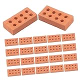 SEWOART 200 Piezas Ladrillos Miniatura para Construcción DIY Maquetas Mini Jardín Simulación Realista Bloques para Casas Muñecas Microbloques Decoración Artesanal