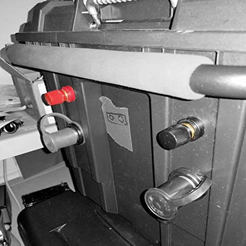 RUNCCI-YUN 10 Stück Binding Post Buchse,1/4 Batterie Binding Post M6,6mm 100A Messing Bindepfosten Bananenstecker Buchse,panel mounting Stromklemmenblock