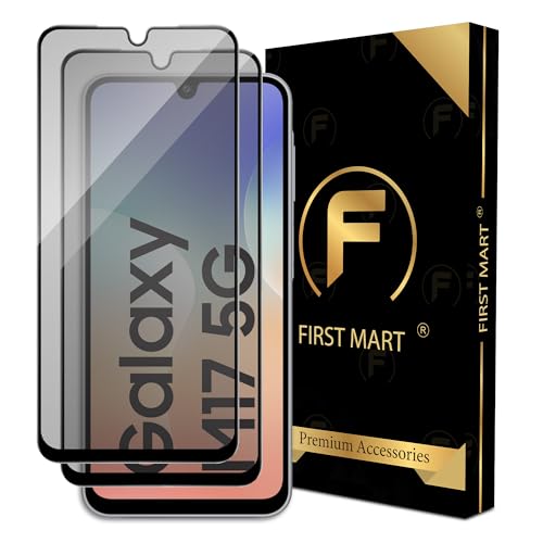 Image of FIRST MART Military-Grade Matte Anti-Glare Tempered Glass for Samsung Galaxy M17, F17, A17, Galaxy M36 and F36 (6.7 Inch) With Installation Kit | Edge to Edge Coverage |Anti Glare, Bubble-Free [2 Pack]