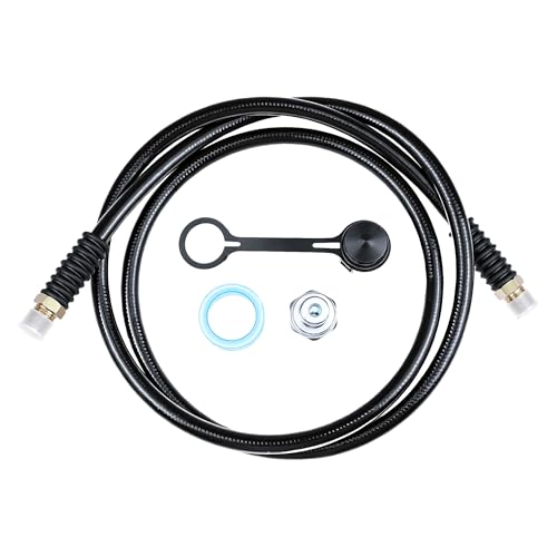 Image of 6 Feet High Pressure Hydraulic Hose CH-604 Coupler 3 /8 Inch NPT Thread, 1 /4 Inch ID x 6 Feet Thread Hydraulic Hose Assembly Black 10000psi