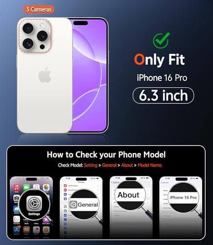 Image of FNTCASE for iPhone 16 Pro Case: Matte Magnetic Phone Cases with Screen Protector Compatible with Magsafe Slim Anti Yellowing Rugged Shockproof Protective Translucent Cell Phone Cover (C-Purple)