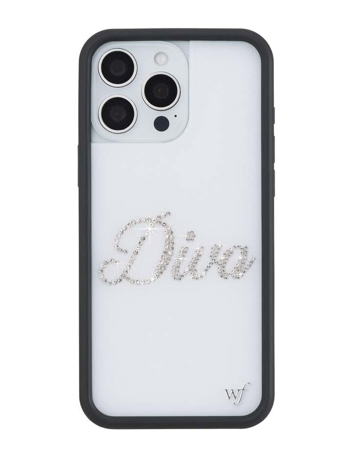 Image of Wildflower Cases - iPhone 16 Pro Max Compatible - Rhinestone Diva | Official Frankie's Bikini Collab, Impact-Certified 6.5 ft Drop Protection, Raised Protective Bumper, Cute Aesthetic Design