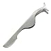 niceeshop(TM) Stainless Steel Extension Eyelash Applicator Tool Fish Tail Clip,Silver