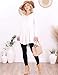 Popana Long Sleeve Tunic Top Shirts Women, Flowy Dressy Loose Fit Tops Womens Tunics Tees Long Sleeve Shirt for Leggings Pearl