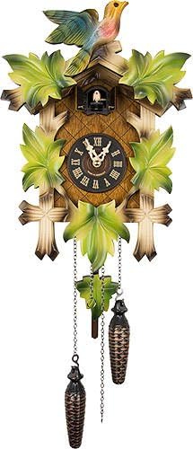 Cuckoo Clock Quartz-Movement Carved-Style 40cm by Engstler