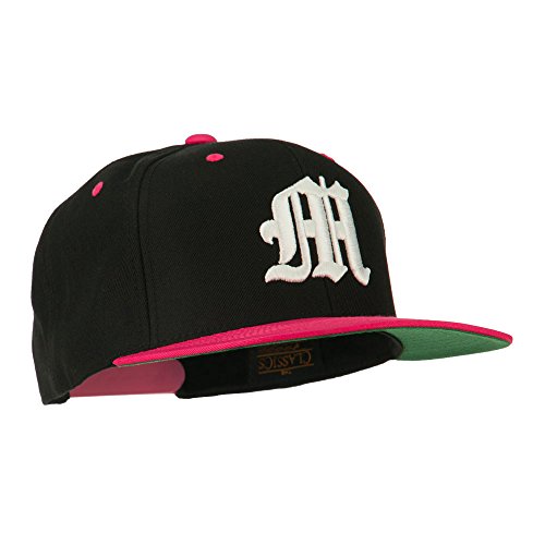 Image of e4Hats.com Old English M 3D Embroidered Snapback Cap