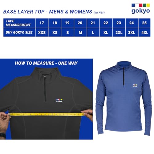 Image of GOKYO K2 Base Layer Thermals Top - Women Functionally Styled with high Spandex Dry fit in 270 GSM for Heat Retention