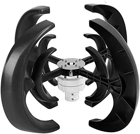 Wind Turbine Generator 1200W 4 Blade Lantern Type Wind Power Generator Kit Windmill Wind Energy Utilization AC Motor Hybrid Solar Wind System 12m/s Rated Wind Speed(48V)