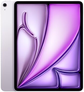 Apple 2024 13 インチiPad Air (M2): Liquid Retina ディスプレイ、256GB、横向きの 12MP フロントカメラ/12MP バックカメラ、Wi-Fi 6E、Touch ID、一日中使えるバッテリー - パープル