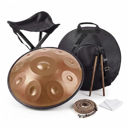 Handpan profesional de mano 9 notas 22 pulgadas D menor miniatura 1