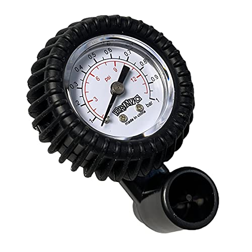 MOTIVEX Manometer Schlauchboot Druckmessgerät Adapterset - 1 BAR Cover