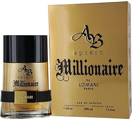 Lomani Ab Spirit Millionaire Eau De Toilette Spray For Men, Gold , 3.3 Ounce #TOP11