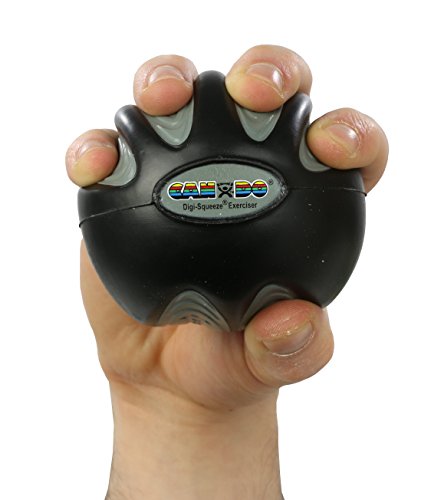 FEI 10-1994 Fabrication Cando Digi-Squeeze Hand/Finger Exerciser, X-Heavy, Black, Large