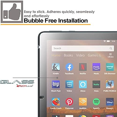 TECHGEAR [2 Pack] Tempered Glass Screen Protectors for All New Amazon Fire HD 10" / HD 10" Plus Tablets (2021 / 11th Generation [9H Toughness] [HD Clarity] [Scratch-Resistant] [No-Bubble] [Responsive]