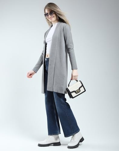 Image of Monte Carlo Womens Regular Fit Full Sleeve Front Open Solid Winter Cardigan (Pack of 1)