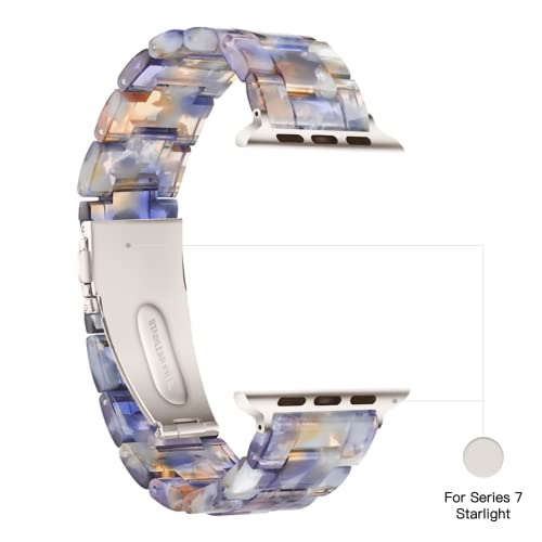 Image of Light House Apple Watch Bands-Fashion Lightweight Resin iWatch Bands for Women Men 38mm /40mm /41mm /42mm(Series 11 10), 49mm /46mm /45mm /44mm /42mm(S 3 2 1), Compatible with Apple Watch Series 11 SE 10 9 8 7 6 5 4 3 Ultra