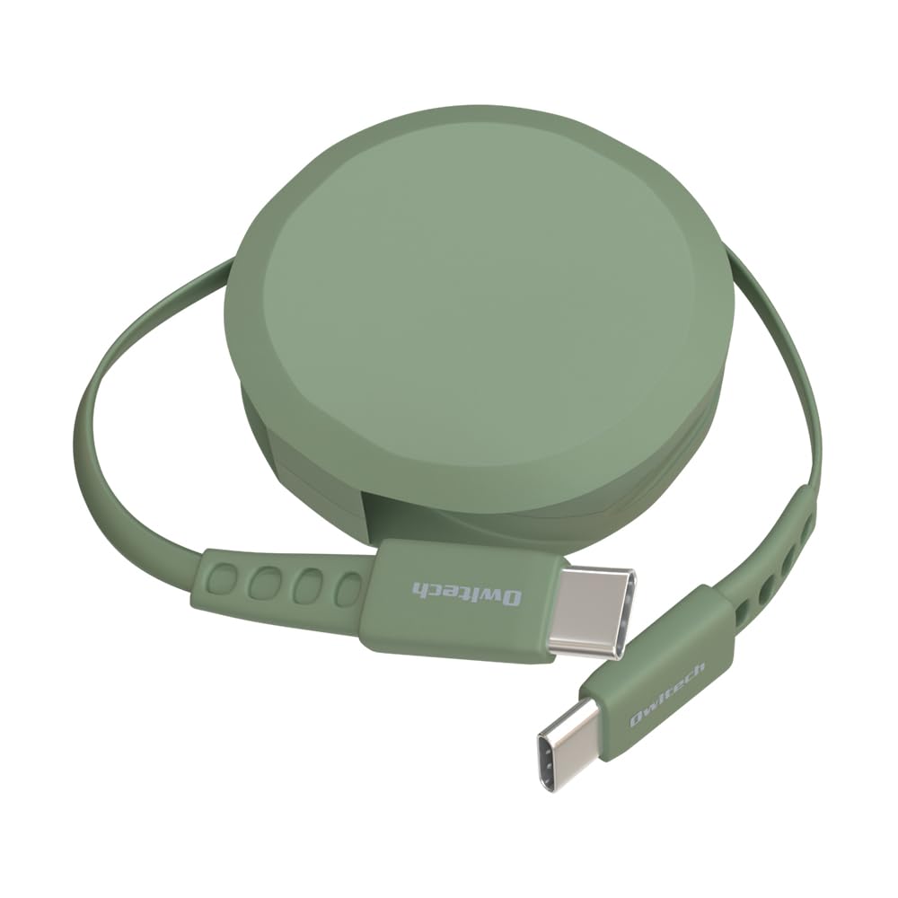 オウルテック USB-C to Cケーブル 90cm PD60W オリーブ
