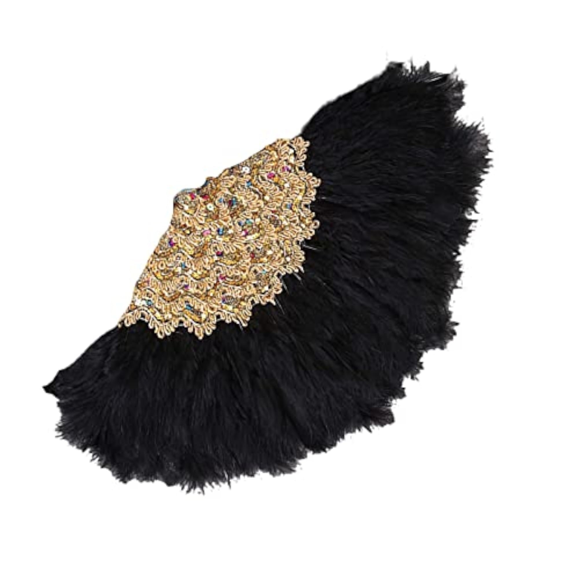 Wedding Bride Feather Handheld Fan for Dancing