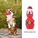 Housoutil Christmas Latex Dog Toy Squeaky Interactive Chew Toy for Puppies Cute Santa Design for Holiday Fun and Training Safe Latex Material for Dogs