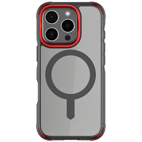 ゴーステック コバート for iPhone 16 Pro スモーク 耐衝撃 タフ MagSafe 耐傷 変色防止 GHOCAS3969