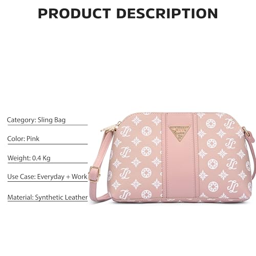 Image of Lavie Signature Women's Mono Georgia Crossbody Sling Bag | Ladies Purse Handbag | Gift For Women