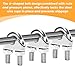 40 Pcs Wire Clamps for Cables, 304 Stainless Steel Small Wire Rope Clips, 0.1