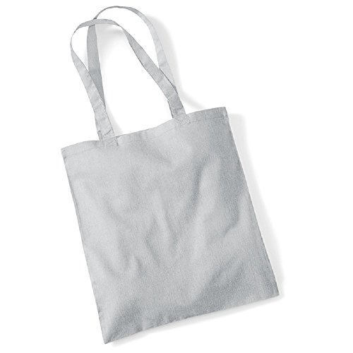 Westford Mill W101 Bag for Life - Long Handles - Light Grey