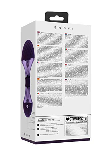 Masseur Enoki flexible violet Shots Vive à vibrations modulables