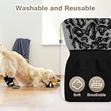 Adiwo Hundesocken Anti Rutsch, 2 Paar Hunde Socke, Hundeschuhe Mit Verstellbaren Riemen, Hundeschuhe Pfotenschutz Outdoor Inneneinsatz, XS